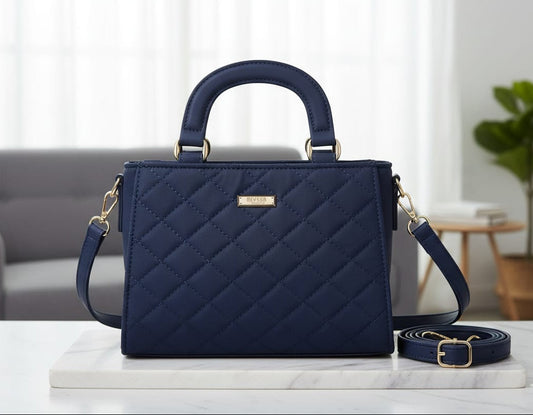 Chic Quilted Black Handbag by River Island – Effortless Luxury