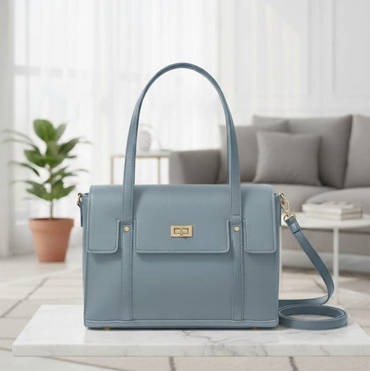 Classic Black Leather Handbag – Grace in Every Detail