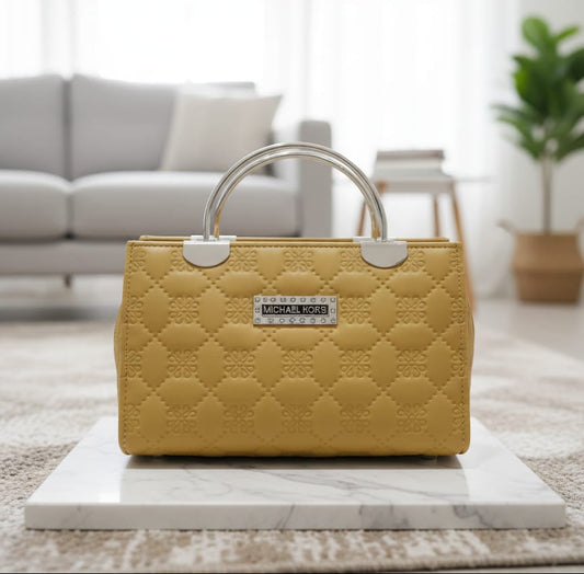 Classic Black Michael Kors Handbag with Gold Accents