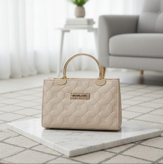 Classic Black Michael Kors Handbag with Gold Accents