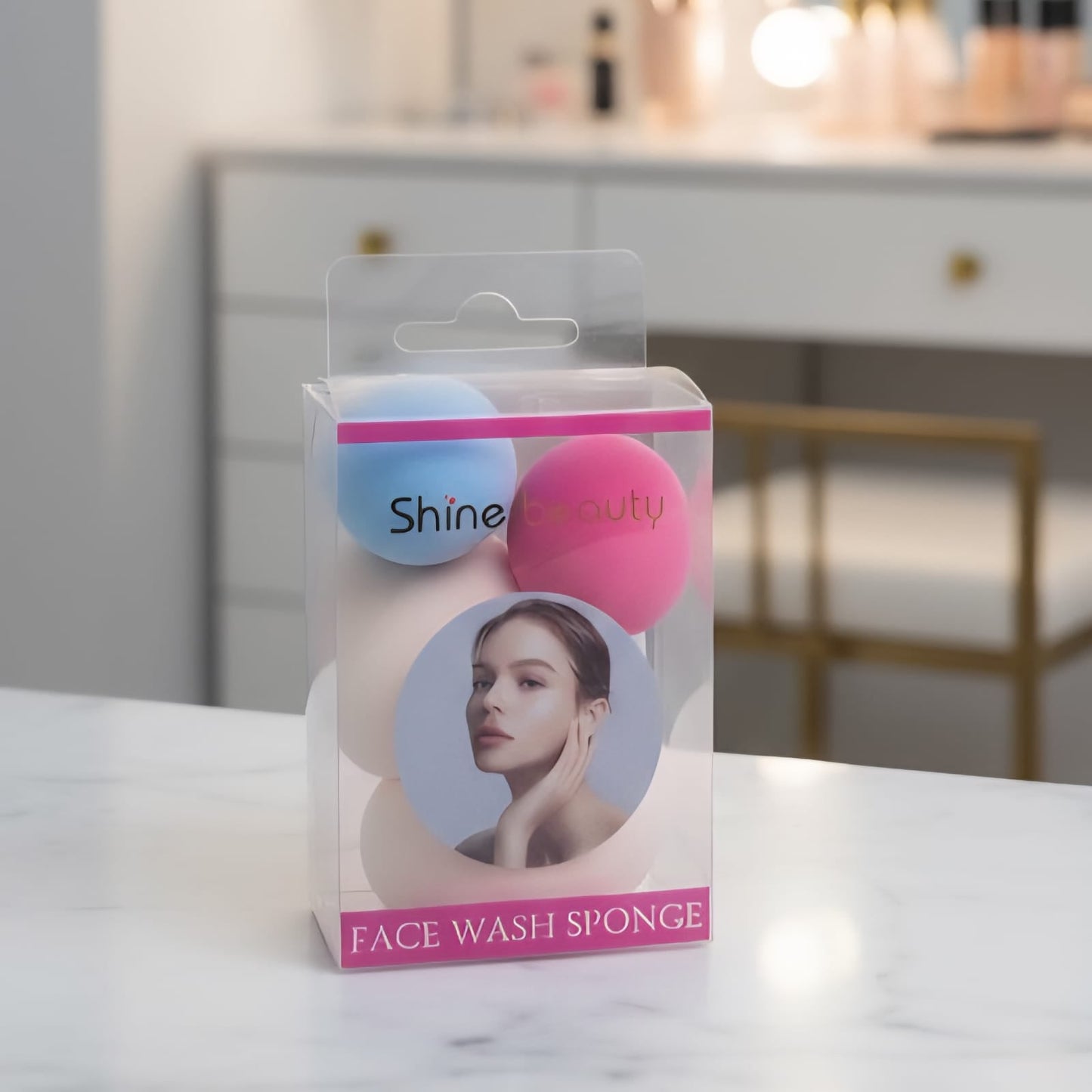 Shine Beauty Face Wash Sponge – Gentle Cleansing for Radiant Skin