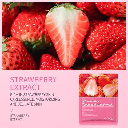 BIOAQUA Strawberry Tender and Smooth Face Mask - Softening & Moisturizing