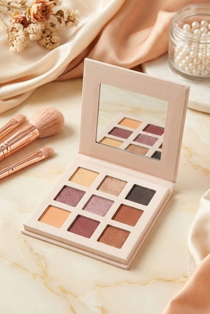 Royal Secret 9-Color Eyeshadow Palette – Soft, Blendable & Long-Lasting