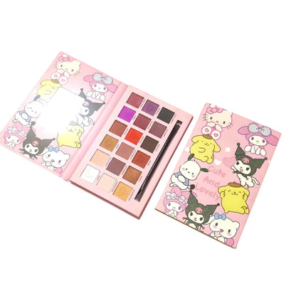 Sanrio All-in-One Cute Eyeshadow Palette – Vibrant & Long-Lasting Colors