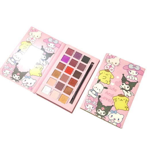 Sanrio All-in-One Cute Eyeshadow Palette – Vibrant & Long-Lasting Colors