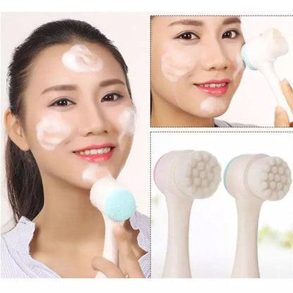 Sweet Beauty 2-in-1 Massage Cleanser | Multi-Purpose Facial Cleansing & Massage Brush