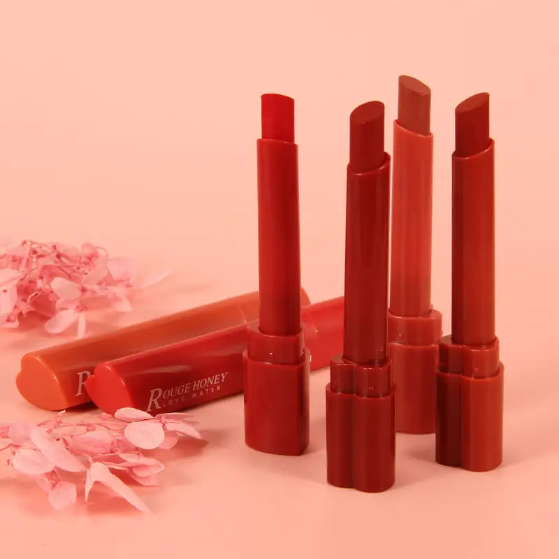 Heng Fang 8-Color Heart-Shaped Moisturizing Lipstick Set – Long-Lasting, Soft Matte & Hydrating Lip Colors
