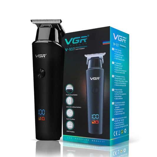 VGR V-937 Professional Hair Clipper – Black Electric Barber Trimmer