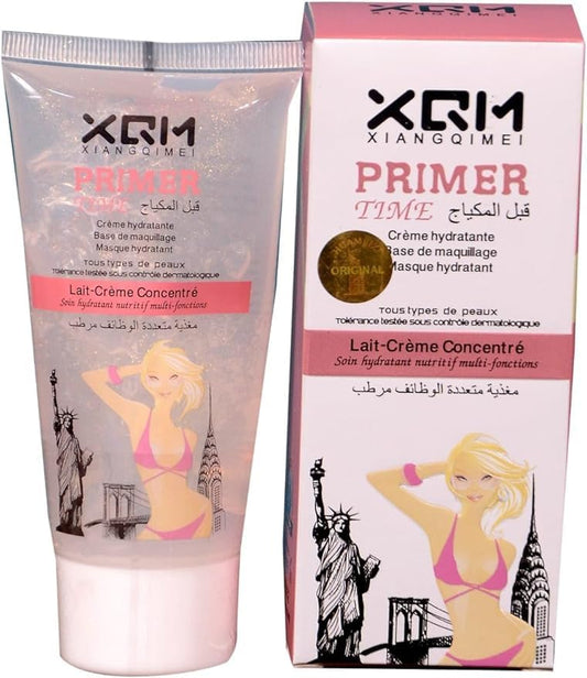 XQM XIANGQIMEI Makeup Primer – Long-Lasting, Skin-Glowing & Natural Look Face Primer (80ml)